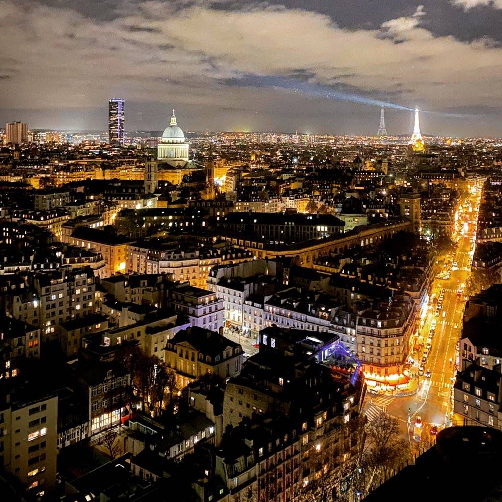 Paris view from gala dinner